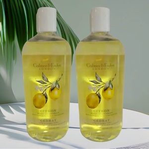 Crabtree & Evelyn CITRON HONEY CORIANDER Bath & Shower Gel Body Wash 16.9 oz X 2